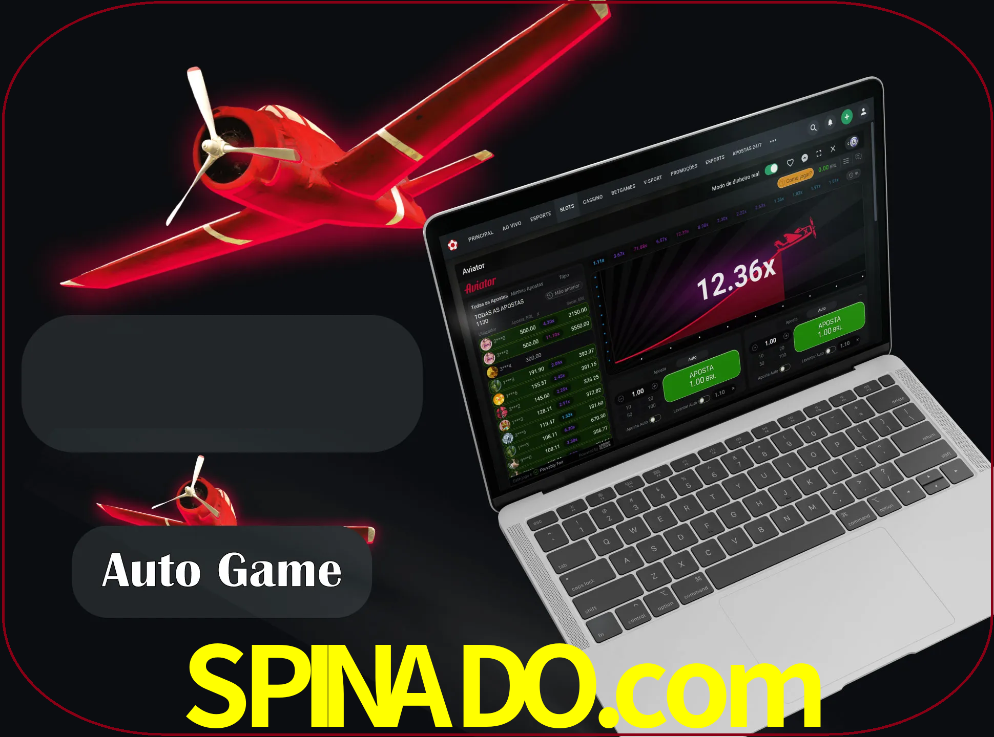 No modo automático, os jogos apostam e sacam seu dinheiro automaticamente.