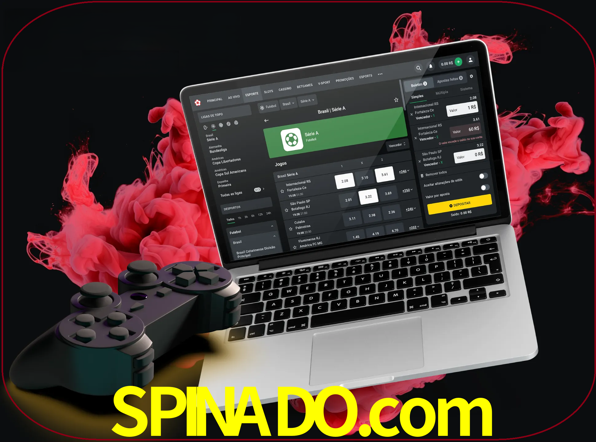 Visite a secção especial de jogos de vídeo em spinado para descobrir em que jogos pode apostar e ganhar muito dinheiro.