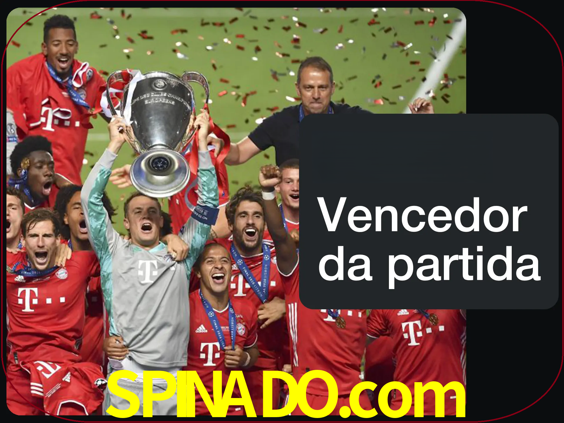 Aposte no vencedor e ganhe uma grande quantia de dinheiro.