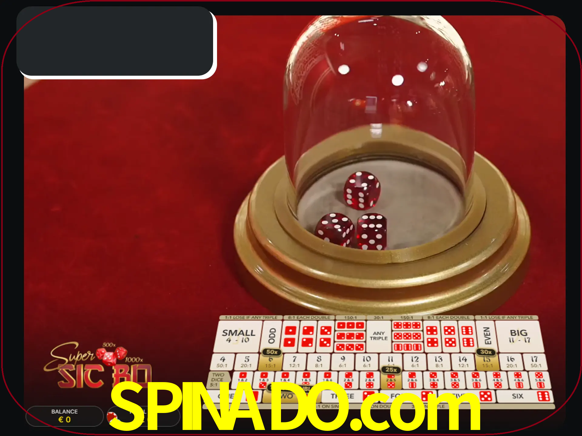 Deixe os dados ao seu lado nos jogos da Sic Bo.