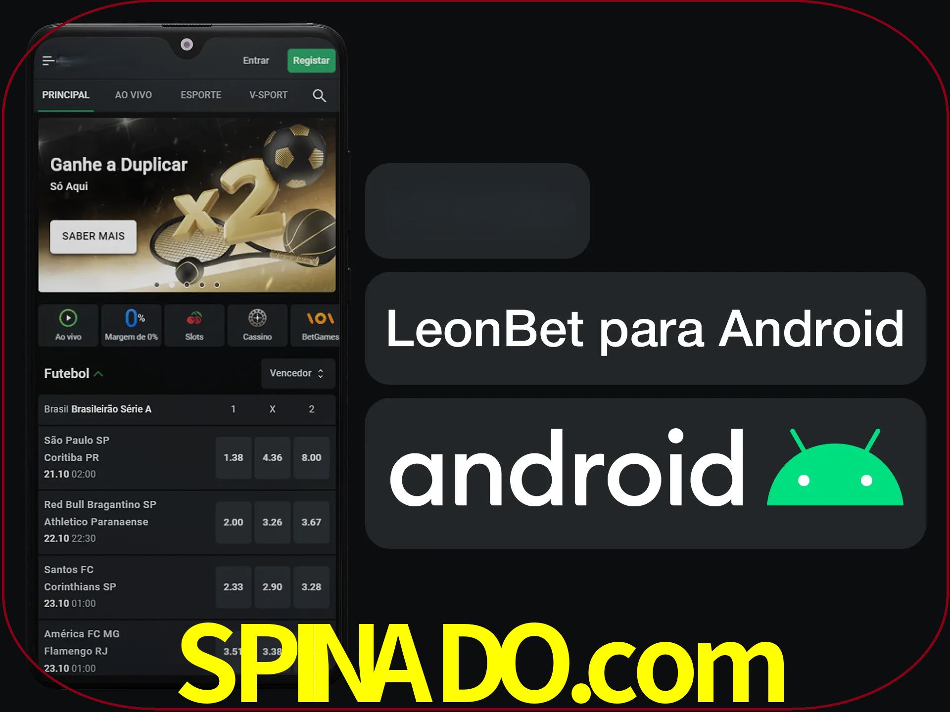 Adquira sua versão poket de LeonBet.