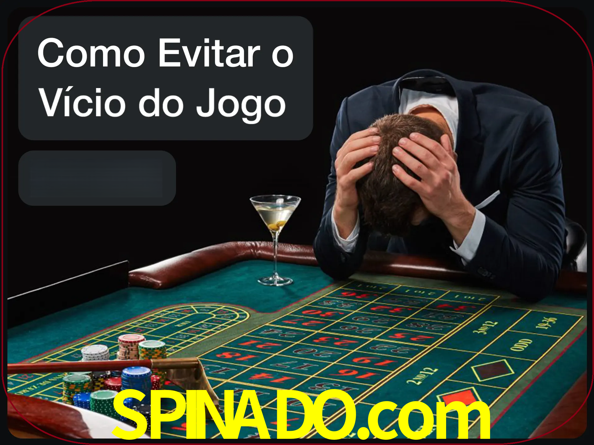 Você é responsável por cada uma de suas apostas.